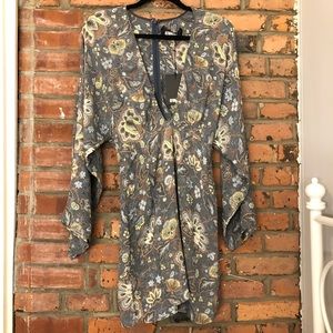 Multicolored Retro Reformation Mini Dress